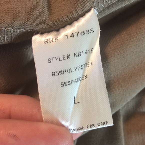 NUDE Size Large BodySuit Gathered Front classically Sexy $88 NEW - Picture 11 of 13